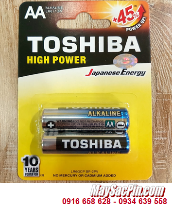 Pin Toshiba LR6GCNN BP-2; Pin AA 1.5v Alkaline Toshiba LR6GCNN BP-2 chính hãng | Vỉ 2viên